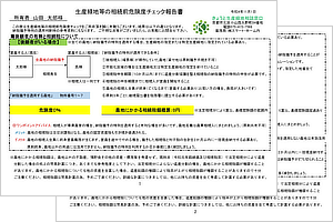生産緑地の 相続前危険度チェックシート